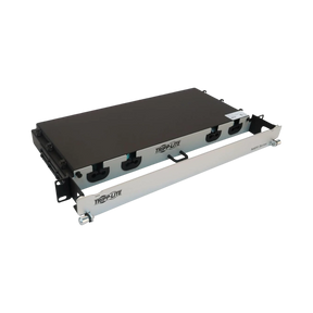 Tripp Lite Preloaded Fiber Panel, 1U, 8x LC/LC Duplex Cables (M/M), OM4 Multimode, 10 m (32.8 ft.) — Being Shipped
