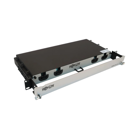 Tripp Lite Preloaded Fiber Panel, 1U, 8x LC/LC Duplex Cables (M/M), OM4 Multimode, 10 m (32.8 ft.) — Being Shipped
