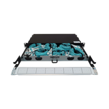 Tripp Lite Preloaded Fiber Panel, 1U, 6x (4x LC/LC Duplex M/M) 8F Trunk Cables, OM4 Multimode, 10 m (32.8 ft.) — Being Shipped