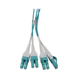Tripp Lite Preloaded Fiber Panel, 1U, 6x (4x LC/LC Duplex M/M) 8F Trunk Cables, OM4 Multimode, 10 m (32.8 ft.) — Being Shipped