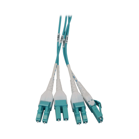 Tripp Lite Preloaded Fiber Panel, 1U, 6x (4x LC/LC Duplex M/M) 8F Trunk Cables, OM4 Multimode, 10 m (32.8 ft.) — Being Shipped