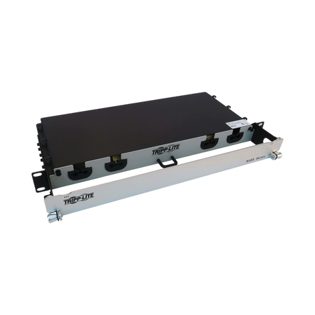 Tripp Lite Preloaded Fiber Panel, 1U, 2x (12x LC/LC Duplex M/M) 24F Trunk Cables, OS2 Singlemode, 20 m (65.6 ft.) — Being Shipped