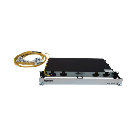 Tripp Lite Preloaded Fiber Panel, 1U, 2x (12x LC/LC Duplex M/M) 24F Trunk Cables, OS2 Singlemode, 20 m (65.6 ft.) — Being Shipped