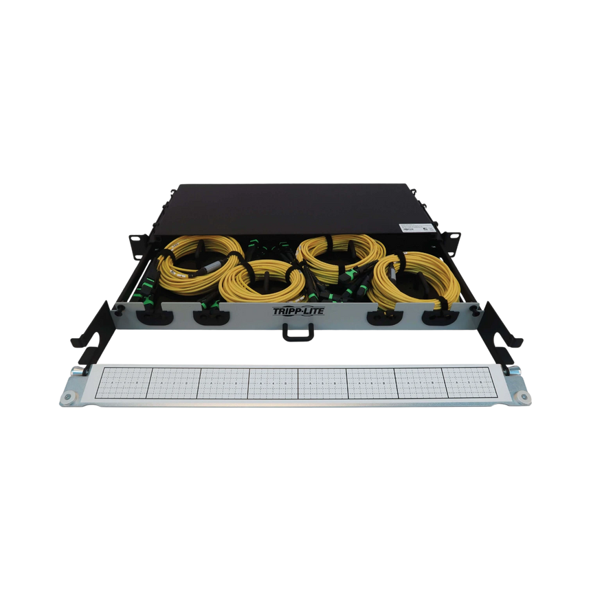 Tripp Lite Preloaded Fiber Panel, 1U, 4x (3x8F MTP/MPO-APC F/F) 24F Trunk Cables, OS2 Singlemode, 10 m (32.8 ft.) — Being Shipped