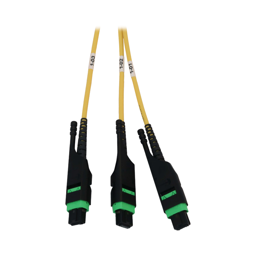 Tripp Lite Preloaded Fiber Panel, 1U, 4x (3x8F MTP/MPO-APC F/F) 24F Trunk Cables, OS2 Singlemode, 10 m (32.8 ft.) — Being Shipped