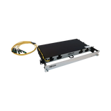 Tripp Lite Preloaded Fiber Panel, 1U, 4x (3x8F MTP/MPO-APC F/F) 24F Trunk Cables, OS2 Singlemode, 10 m (32.8 ft.) — Being Shipped