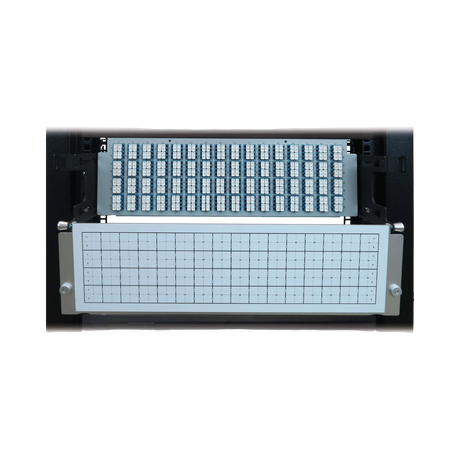 Tripp Lite Preloaded Fiber Patch Panel, 3U, 64x (12F MTP/MPO-APC to 4x LC Duplex F/F) 8F Trunk Cables, OS2 Singlemode, 3 m (9.8 ft.) — Being Shipped