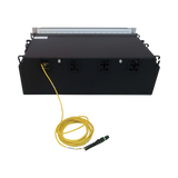 Tripp Lite Preloaded Fiber Patch Panel, 3U, 64x (12F MTP/MPO-APC to 4x LC Duplex F/F) 8F Trunk Cables, OS2 Singlemode, 3 m (9.8 ft.) — Being Shipped
