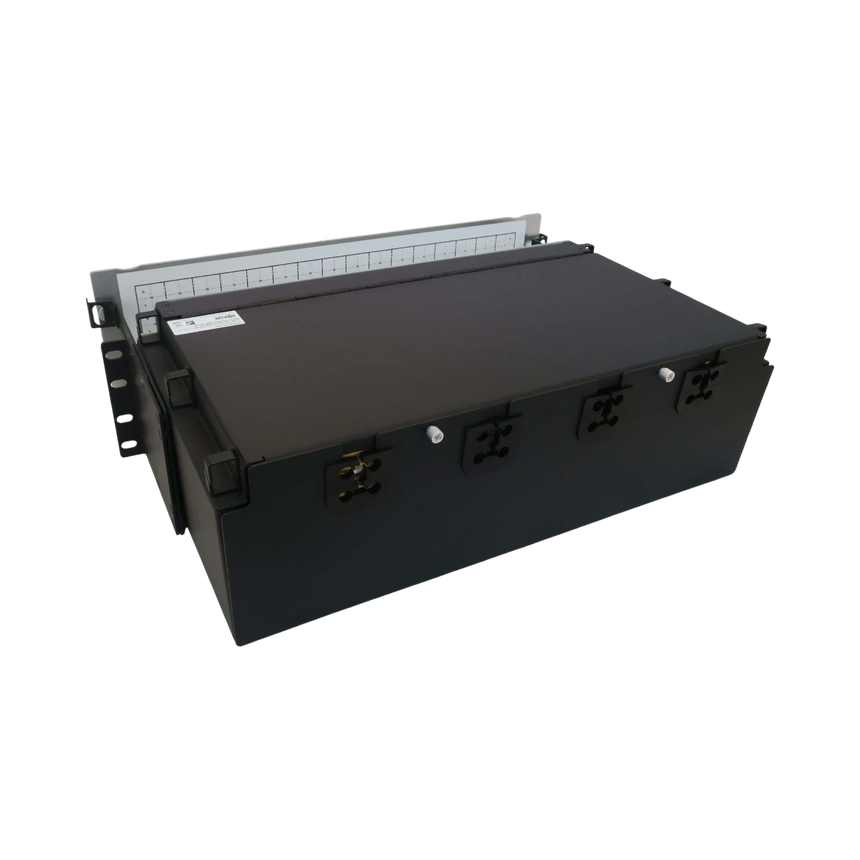 Tripp Lite Preloaded Fiber Patch Panel, 3U, 64x (12F MTP/MPO-APC to 4x LC Duplex F/F) 8F Trunk Cables, OS2 Singlemode, 3 m (9.8 ft.) — Being Shipped