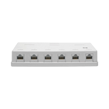 Tripp Lite Pre-Configured Unshielded Cat6 6-Port Surface-Mount Box, 110 IDC, RJ45, White — Being Shipped