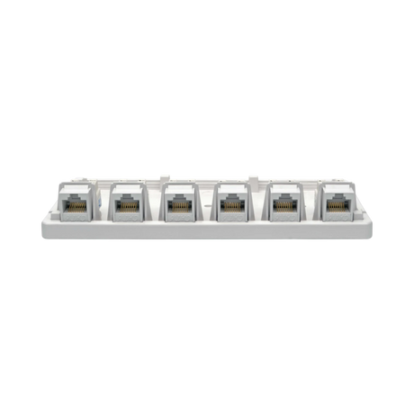 Tripp Lite Pre-Configured Unshielded Cat6 6-Port Surface-Mount Box, 110 IDC, RJ45, White — Being Shipped