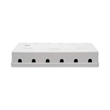 Tripp Lite Pre-Configured Unshielded Cat6 6-Port Surface-Mount Box, 110 IDC, RJ45, White — Being Shipped