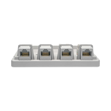 Tripp Lite Pre-Configured Unshielded Cat6 4-Port Surface-Mount Box, 110 IDC, RJ45, White — Being Shipped