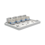 Tripp Lite Pre-Configured Unshielded Cat6 4-Port Surface-Mount Box, 110 IDC, RJ45, White — Being Shipped