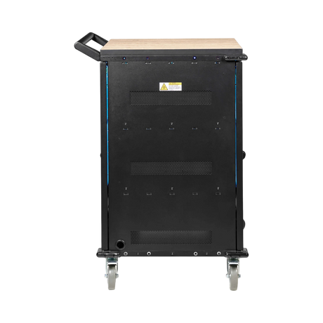 Tripp Lite Safe-IT UV Locking Storage Cart for Mobile Devices and AV Equipment, Wood-Grain Top — Being Shipped