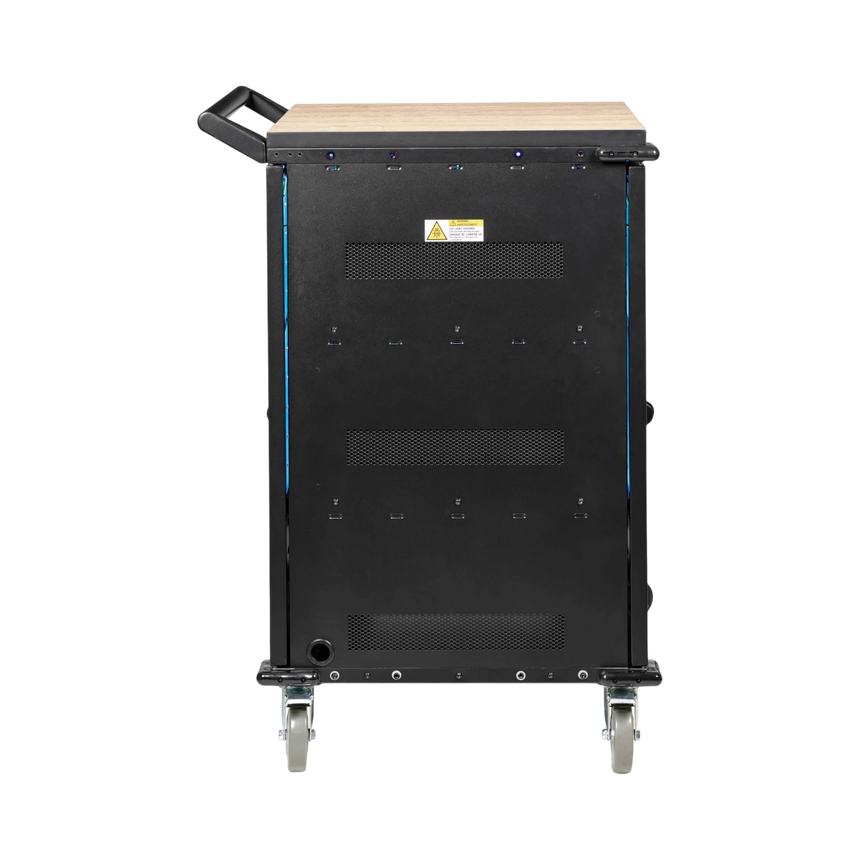 Tripp Lite Safe-IT UV Locking Storage Cart for Mobile Devices and AV Equipment, Wood-Grain Top — Being Shipped
