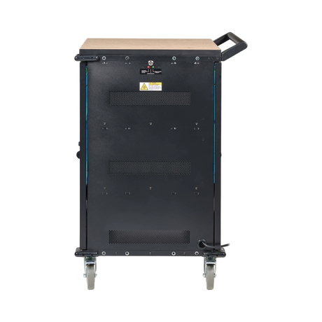 Tripp Lite Safe-IT UV Locking Storage Cart for Mobile Devices and AV Equipment, Wood-Grain Top — Being Shipped