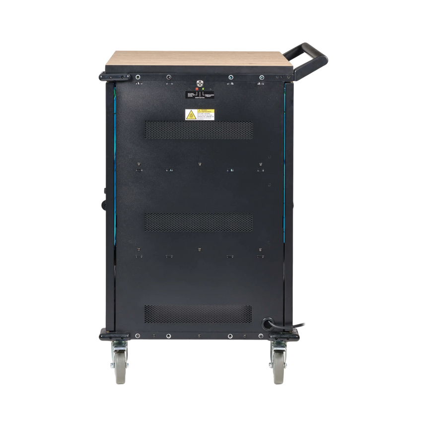 Tripp Lite Safe-IT UV Locking Storage Cart for Mobile Devices and AV Equipment, Wood-Grain Top — Being Shipped