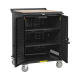 Tripp Lite Safe-IT UV Locking Storage Cart for Mobile Devices and AV Equipment, Wood-Grain Top — Being Shipped