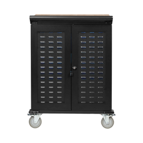 Tripp Lite Safe-IT UV Locking Storage Cart for Mobile Devices and AV Equipment, Wood-Grain Top — Being Shipped