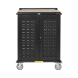Tripp Lite Safe-IT UV Locking Storage Cart for Mobile Devices and AV Equipment, Wood-Grain Top — Being Shipped