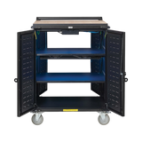 Tripp Lite Safe-IT UV Locking Storage Cart for Mobile Devices and AV Equipment, Wood-Grain Top — Being Shipped