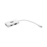 Tripp Lite Keyspan Mini DisplayPort to VGA/DVI/HDMI All-in-One Video Converter Adapter, White, 6-in. (15.24 cm) — Being Shipped