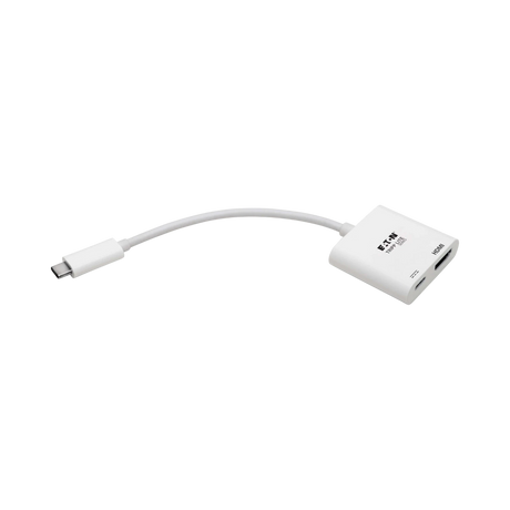 Tripp Lite USB-C to HDMI Adapter (M/F), 4K 60 Hz, 60W PD Charging, HDCP 2.2, White — Being Shipped