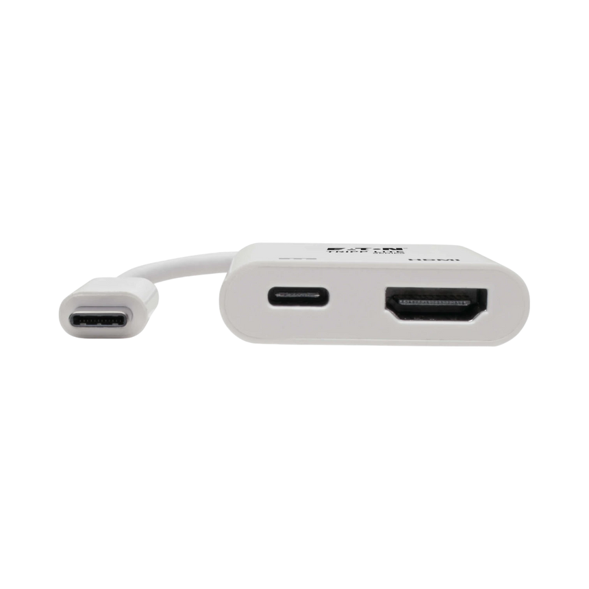 Tripp Lite USB-C to HDMI Adapter (M/F), 4K 60 Hz, 60W PD Charging, HDCP 2.2, White — Being Shipped