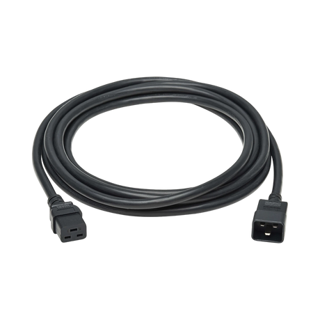 Tripp Lite Power Extension Cord, C19 to C20, Heavy-Duty, 15A, 250V, 14 AWG, 15 ft. (4.6 m), Black — Being Shipped