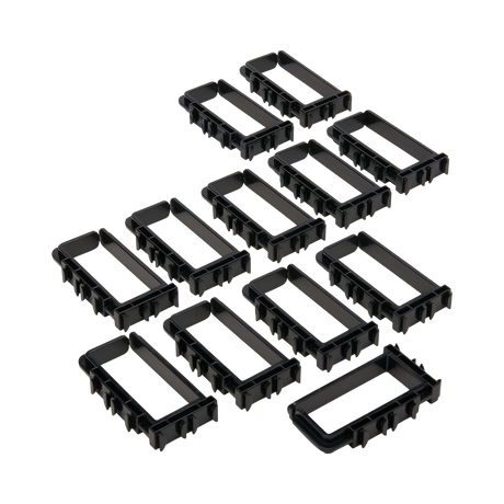 Tripp Lite Cable Management Rings for Rack Enclosures, Button Mount, Small, 2 x 4 in., 12 Pack — Being Shipped
