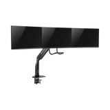 Tripp Lite Safe-IT Precision-Placement Triple-Display Desk Clamp/Grommet with premium gas spring arm and Antimicrobial Tape for 17" to 32" Displays — Being Shipped