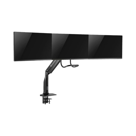 Tripp Lite Safe-IT Precision-Placement Triple-Display Desk Clamp/Grommet with premium gas spring arm and Antimicrobial Tape for 17" to 32" Displays — Being Shipped
