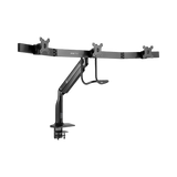 Tripp Lite Safe-IT Precision-Placement Triple-Display Desk Clamp/Grommet with premium gas spring arm and Antimicrobial Tape for 17" to 32" Displays — Being Shipped