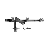 Tripp Lite Safe-IT Precision-Placement Triple-Display Desk Clamp/Grommet with premium gas spring arm and Antimicrobial Tape for 17" to 32" Displays — Being Shipped