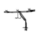 Tripp Lite Safe-IT Precision-Placement Triple-Display Desk Clamp/Grommet with premium gas spring arm and Antimicrobial Tape for 17" to 32" Displays — Being Shipped