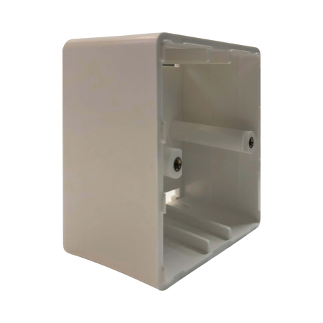 Tripp Lite Single-Gang Surface Mounting Box, European Style, 81 x 81 x 45 mm, White, TAA — Being Shipped