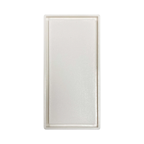 Tripp Lite Blank Snap-In Insert, European Style, Vertical, 22.5 x 45 mm, White, TAA — Being Shipped