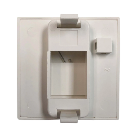 Tripp Lite 1-Port European-Style Insert, Unloaded Shuttered Module, 45 x 45 mm, White, TAA — Being Shipped