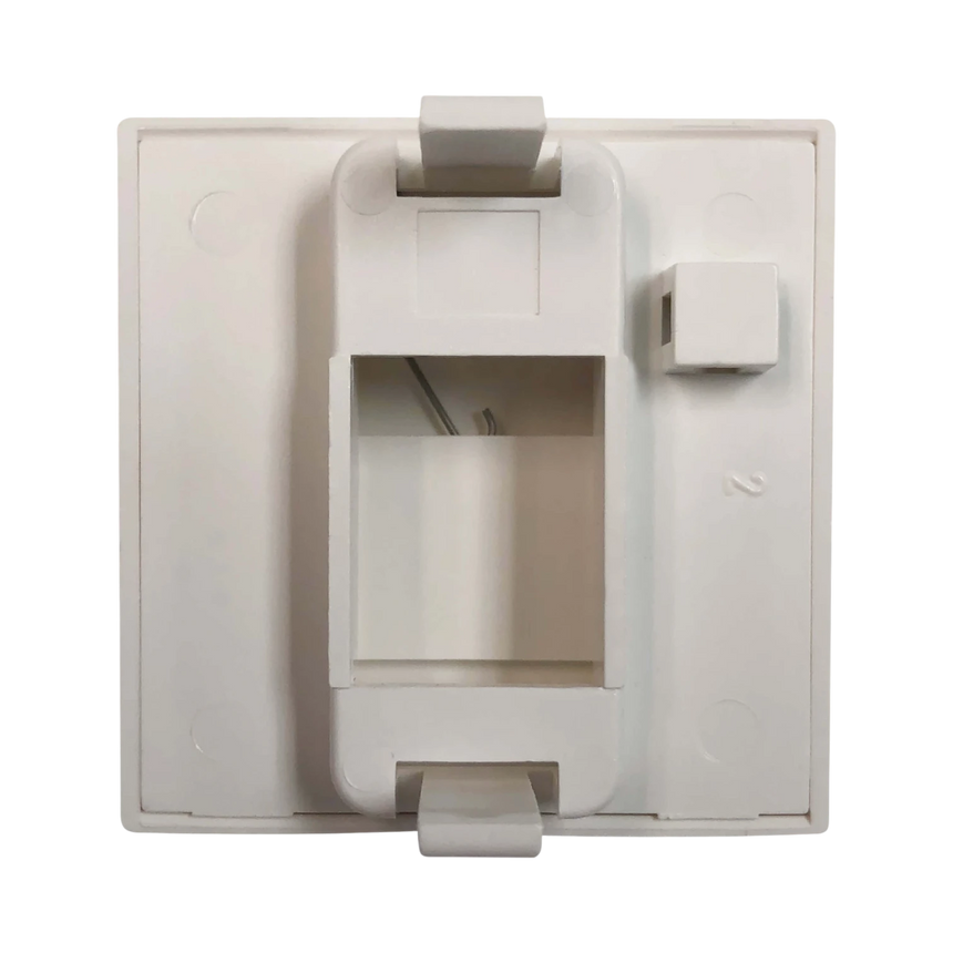 Tripp Lite 1-Port European-Style Insert, Unloaded Shuttered Module, 45 x 45 mm, White, TAA — Being Shipped