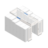 Tripp Lite Short Riser Panels for Hot/Cold Aisle Containment System, Wide 750 mm Racks, Set of 2 — Being Shipped