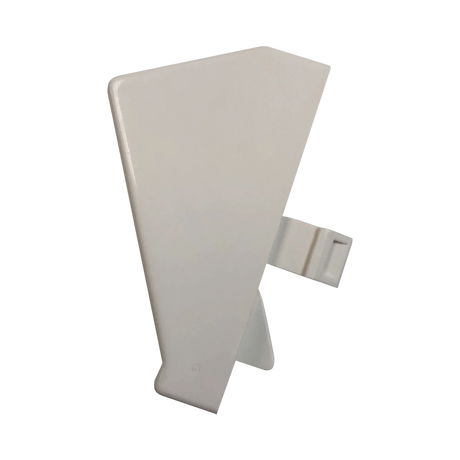 Tripp Lite 1-Port European-Style Insert, Unloaded Shuttered Angled Module, Icon Tab, White, TAA — Being Shipped