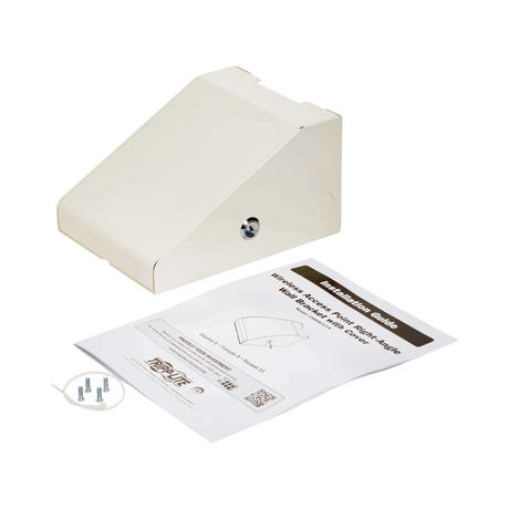 Tripp Lite Universal Wall Bracket for Wireless Access Point with Cover, Right Angle, Steel, White — Being Shipped