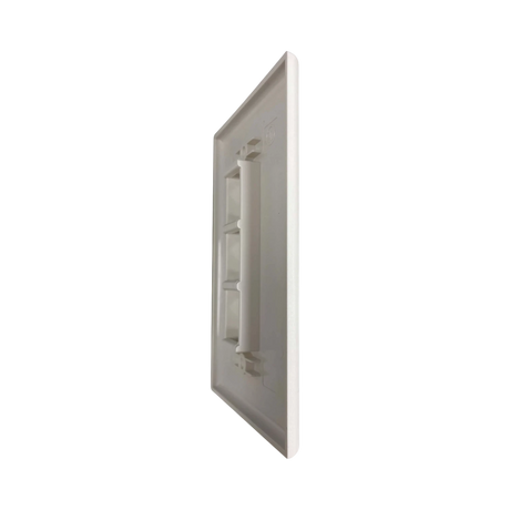 Tripp Lite Safe-IT 3-Port Single-Gang Keystone Wall Plate, Antibacterial, Ivory Matte, TAA — Being Shipped