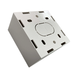 Tripp Lite Single-Gang Surface Mounting Box, UK Style, 86 x 86 x 47 mm, White, TAA — Being Shipped