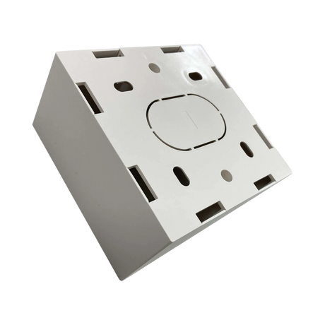 Tripp Lite Single-Gang Surface Mounting Box, UK Style, 86 x 86 x 47 mm, White, TAA — Being Shipped