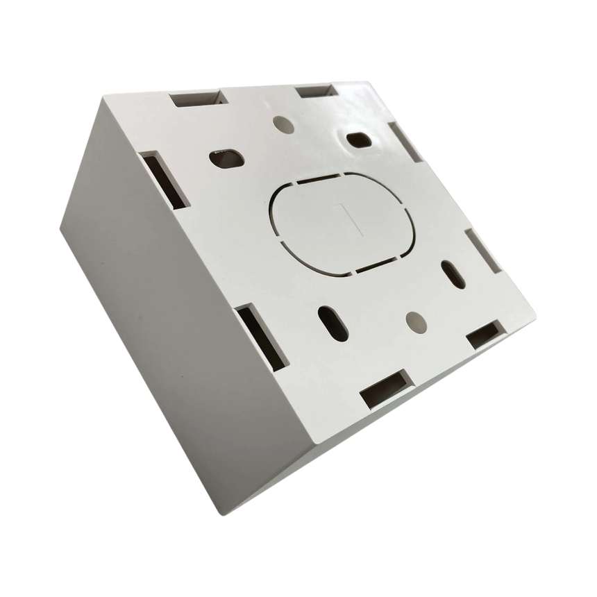 Tripp Lite Single-Gang Surface Mounting Box, UK Style, 86 x 86 x 47 mm, White, TAA — Being Shipped