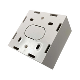 Tripp Lite Single-Gang Surface Mounting Box, UK Style, 86 x 86 x 47 mm, White, TAA — Being Shipped