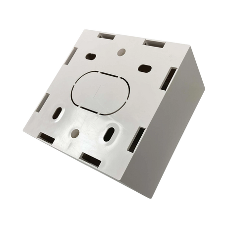 Tripp Lite Single-Gang Surface Mounting Box, UK Style, 86 x 86 x 47 mm, White, TAA — Being Shipped