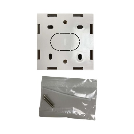 Tripp Lite Single-Gang Surface Mounting Box, UK Style, 86 x 86 x 47 mm, White, TAA — Being Shipped